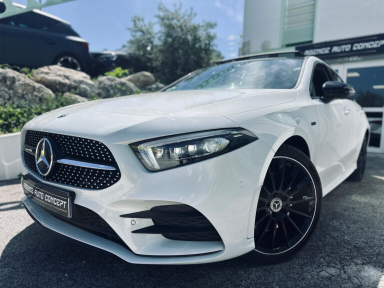 Mercedes CLASSE A 250e 160+102CH HYBRIDE AMG LINE + 1ERE MAIN + ENTRETIEN MERCEDES + PACK PREMIUM PLUS + BURMESTER + GARANTIE 12 MOIS