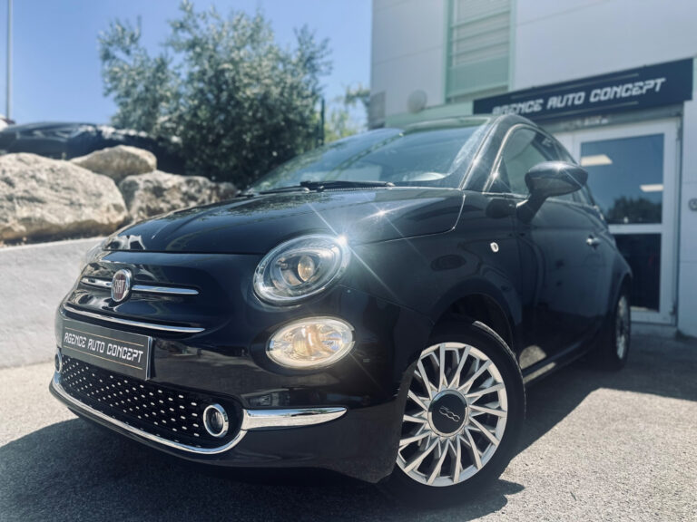 Fiat 500 1.2L 69CH LOUNGE + TOIT PANORAMIQUE + CARPLAY + 3EME MAIN + GARANTIE 12 MOIS