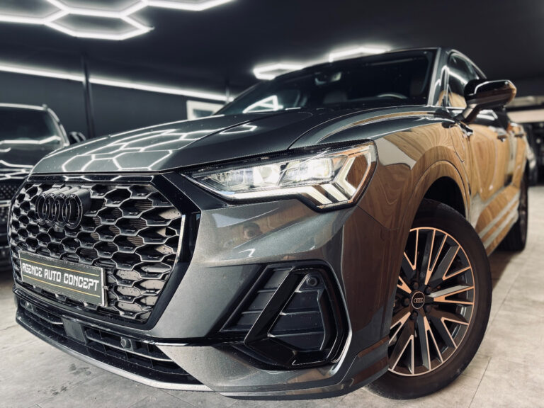 Audi Q3 SPORTBACK 45 TFSIe 1.4L 245CH S LINE + 1ERE MAIN + ENTRETIEN CONSTRUCTEUR + CAMERA 360° + SIEGES ELECTRIQUE + GARANTIE CONSTRUCTEUR