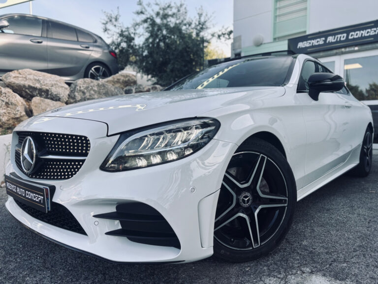 Mercedes Classe C Coupe C 220D 2.0L 194CH AMG LINE + 2EME MAIN + TOIT OUVRANT + DIGITAL COCKPIT + SIEGES ELECTRIQUES + GARANTIE 12 MOIS