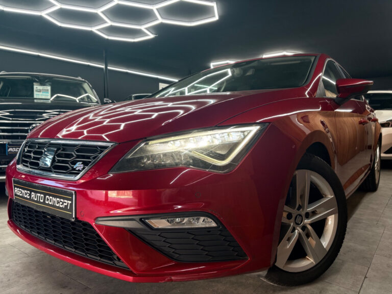 SEAT Leon FR 2.0 TDI 150CH + CARPLAY + SEAT SOUND SYSTEM + ECLAIRAGE D'AMBIANCE + RADARS AV/AR + GARANTIE 12 MOIS