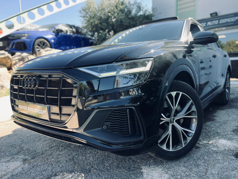  Audi Q8 50 3.0 V6 286 CV MILD HYBRID SLINE + TOIT OUVRANT + B&O + ATTELAGE + SUIVI AUDI + GARANTIE 12 MOIS
