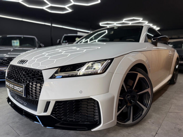  Audi TT RS 2.5 TFSI 520Ch QUATTRO + BANG OLUFSEN + SIEGES ELECTRIQUES + 1ER MAIN + PACK ALU + GARANTIE 12 MOIS