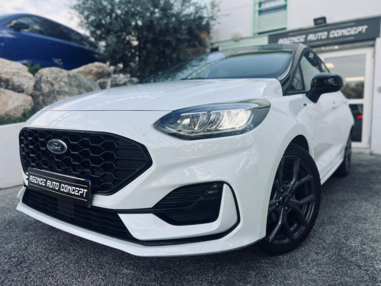  FORD Fiesta 1.0L 95CH FLEXIFUEL ST-LINE + CARPLAY + PACK CARBONE + CLIM AUTO + GARANTIE 12 MOIS